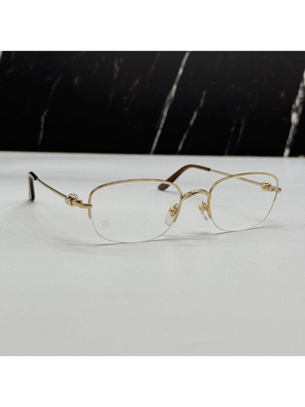 NWT Cartier Gold Eyeglasses CT0374O 001 Authenitc